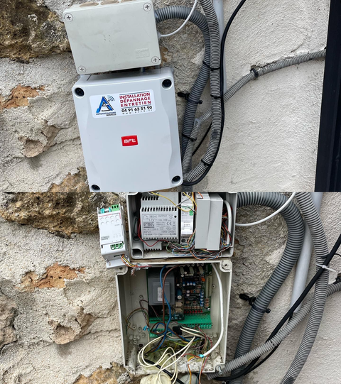 AS13 remplace les armoires de commandes RIGEL 5 (D113693-00003 ) et ALTAIR par la RIGEL 6 universelle avec électronique pour 1 ou 2 moteurs en 230 Volts ralentissement fins de courses ouverture piétonne centrale très complète conseillée pour commander des