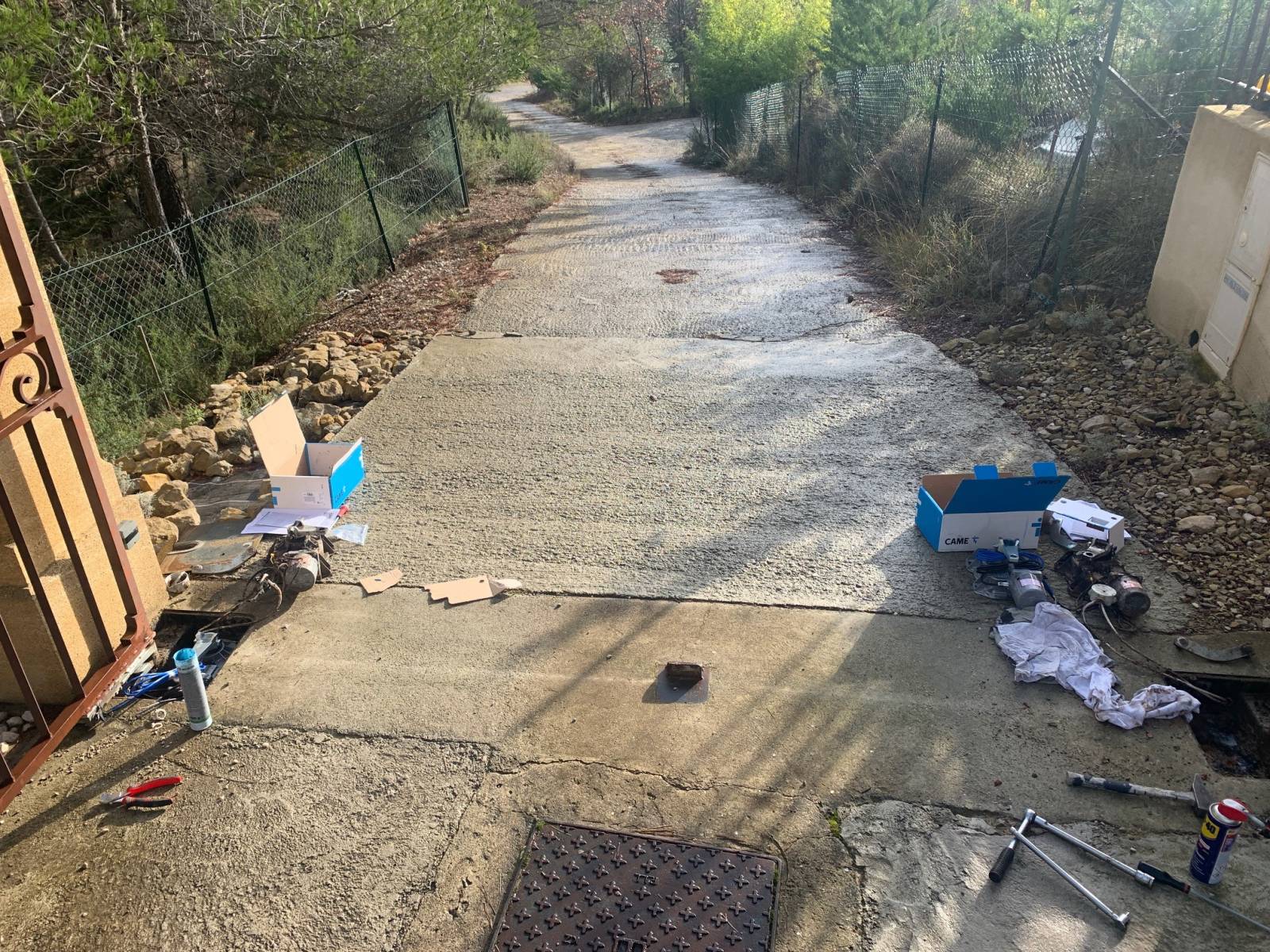 dépannage portail battant motorisé came équipé de moteurs enterrés came frog-ae sur Rognes par Automatisations Services