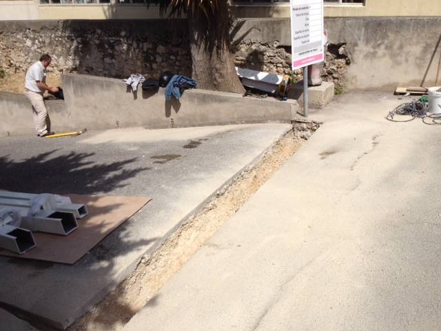 réalisation longrine portail résidentiel 13600