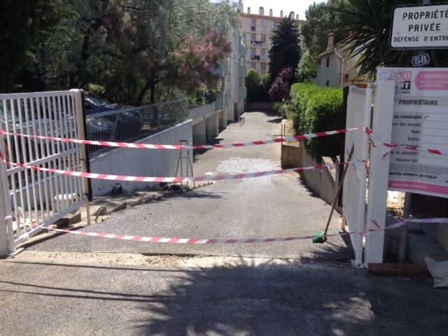 chantier portail copropriété à marseille 13011