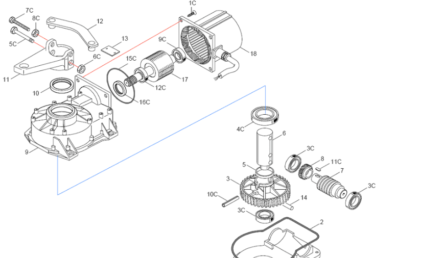 piéces détachées moteur frog enterré came portail chez automatisations services 13