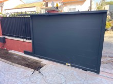 portail atlantem de fabrication francaise design et robuste forme droite plein gris anthracite sur marseille 13012 as13.fr septèmes