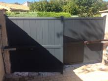 portail aluminium double vantail électrique cabriès