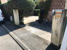 dépose portail bois et remplacement par portail aluminium battant Automatisations Services 13