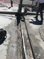 Réalisation travaux de maçonnerie longrine béton pour portail coulissant électrique sur Plan de Campagne Cabriès par Automatisations Services