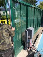 pose portail coulissant motorisé BFT conforme aux normes NF EN 13241-1