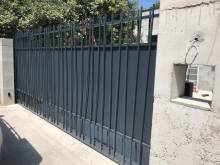 Portail coulissant motorisé modèle roseaux bambous aix marseille